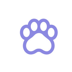 Obraz premium Dog and cat paws with sharp claws. cute animal footprints