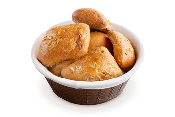 Homemade Ciabatta Bread isolated transparent