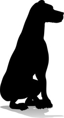 Obraz premium Dog Silhouette Pet Animal