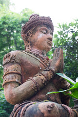Ancient statue in Temple of Thailand