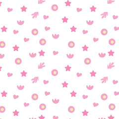 Nice vector background, pattern. Beautiful pattern with small elements and confetti. Original pattern,background,wallpaper