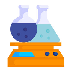 extreme sensitive chemical weighing vector color icon design, Biochemistry symbol, Biotechnology and Biochemical Sign, Science and engineering stock illustration, Laboratory Analytical balance Concept