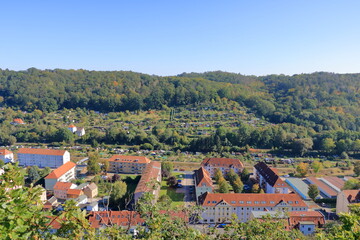 View over the village Meissen in Saxony, Germany