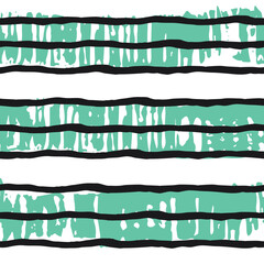 Obraz premium Trendy hand painted overlapped striped pattern on white background. Vector illustration. Pattern for print, scrapbooking, wallpaper, textile, fashion, packaging.