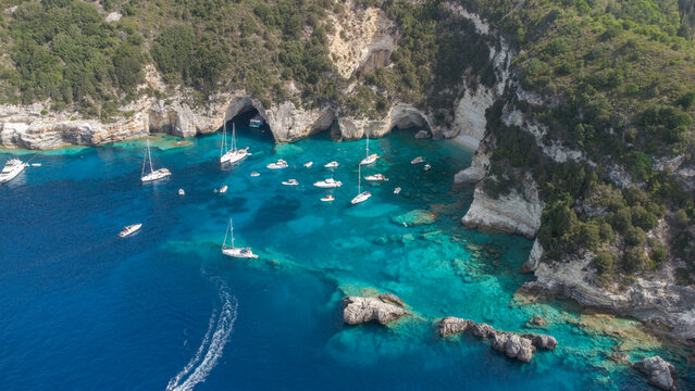 fotografie dell isola di paxos in grecia
