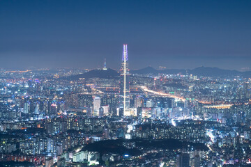 Fototapeta na wymiar Seoul Night View