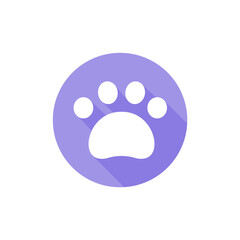 Fototapeta premium Dog and cat paws with sharp claws. cute animal footprints