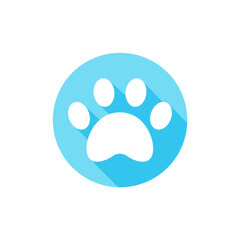 Fototapeta premium Dog and cat paws with sharp claws. cute animal footprints