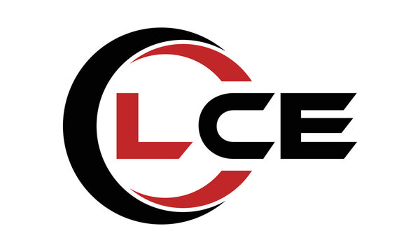 LCE three letter swoosh logo design vector template | monogram logo | abstract logo | wordmark logo | letter mark logo | business logo | brand logo | flat logo | minimalist logo | text | word | symbol