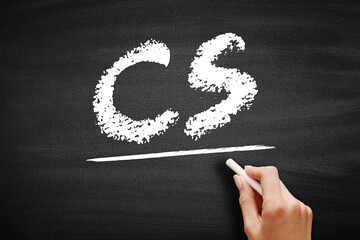 CS - Computer Science is the study of computation, automation, and information, acronym education...