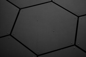 black hexagon background