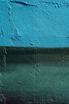 Abstract Blue And Greenbackground Texture Concrete Wall