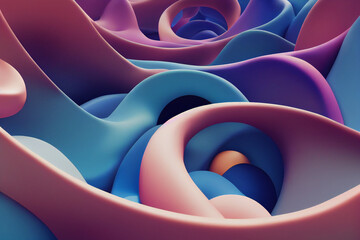 abstract colorful background 3d render