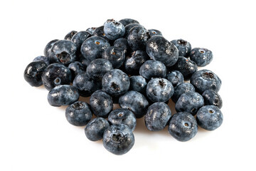 blueberries isolated on white background