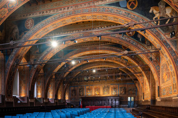 Obraz premium Perugia. Art of the palaces and churches of the medieval historic center.