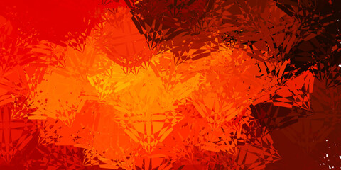 Light Orange vector texture with random triangles.