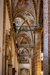 Perugia. Art of the palaces and churches of the medieval historic center.