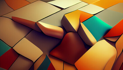 Fototapeta premium abstract background with squares