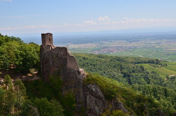 CHÂTEAU DE GIRSBERG RUINES DU 13 éme SIÈCLE 