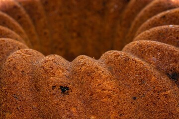 Close-up macro shot of a fluffy and delicious bun. background