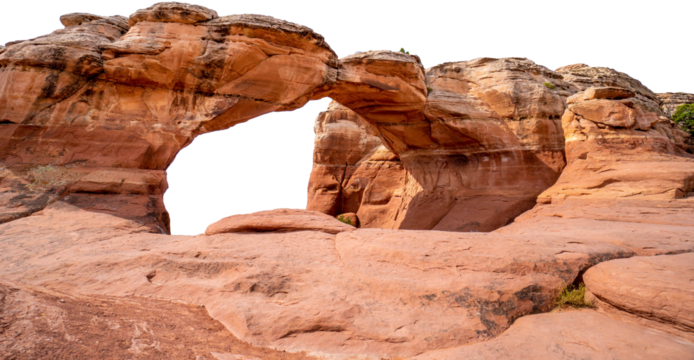 delicate arch park png with white background 