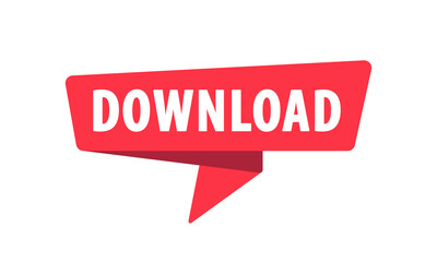 Download - Banner, Speech Bubble, Label, Sticker, Ribbon Template. Vector Stock Illustration