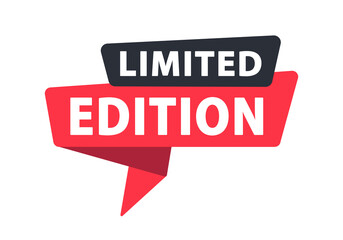 Limited Edition - Banner, Speech Bubble, Label, Sticker, Ribbon Template. Vector Stock Illustration
