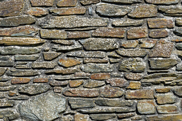 Background - A dry stone wall built in Cornwall