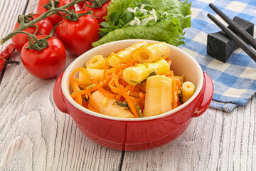 Korean food - pickled bamboo stalks