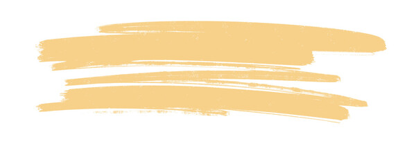Hand drawn Yellow Pastel texture Brushstroke. Isolated Ink elements on a Transparent background
