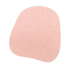 Boho hand drawn textured shapes. Abstract contemporary modern trendy pastel element. Isolated on Transparent background