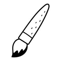 Hand drawn doodle icon - brush