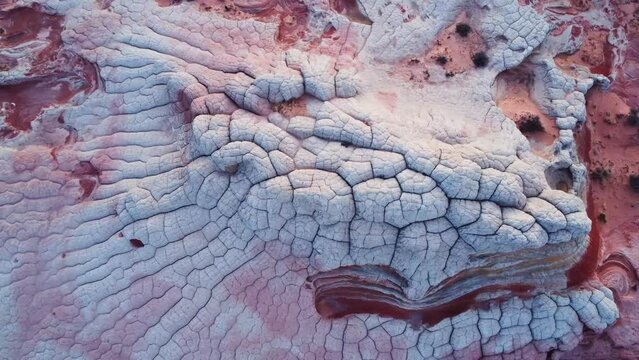 Rough texture of white stone cliffs in USA