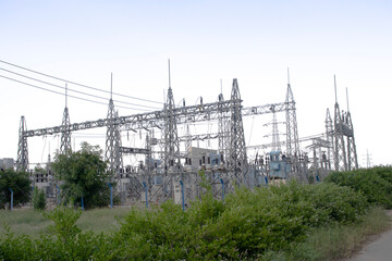 220 KV Switchyard inside solar plant for power evacuation 