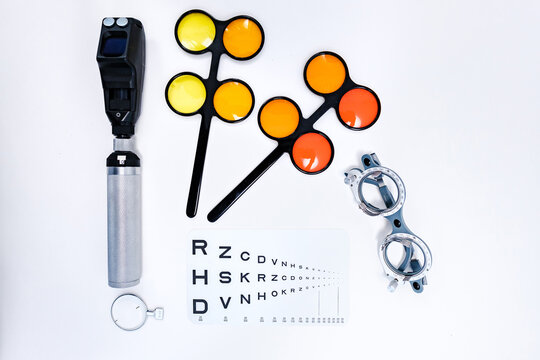 Set of tool for vision examination