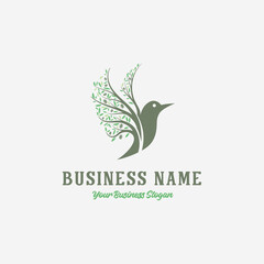 Bird Tree Logo Design