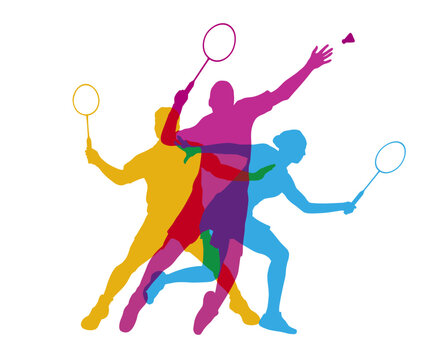 Modern Passionate Badminton Player in Action