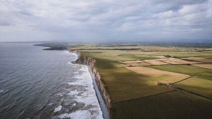 Monknash beach in Wales, UK