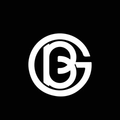 GB BG Logo Design, Creative Minimal Letter BG GB Monogram - obrazy, fototapety, plakaty