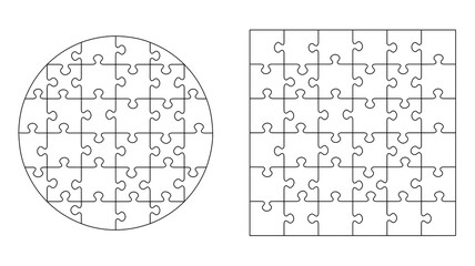 Fototapeta Circle/Square Puzzle obraz