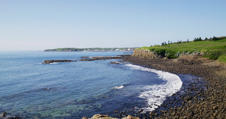 Coastline over Basalt in Chixi of Penghu