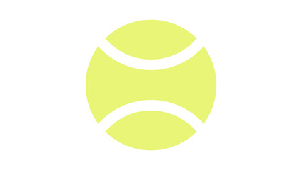 Green tennis ball is used to online content..isolated on white background ,Vector illustration EPS 10