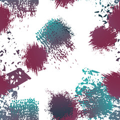 Distressed Seamless Pattern. Fashion Concept.