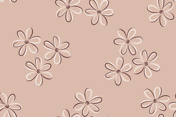 Fototapeta premium seamless pattern with flowers