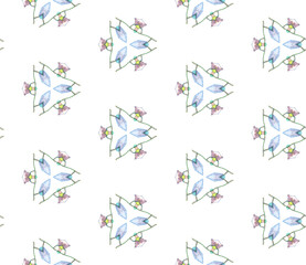 Geo print. Seamless pattern. Geometric Watercolor