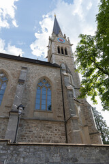 Cathedral Saint Florin in Vaduz in Liechtenstein