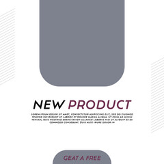 A collection of editable square promotional banner templates. with an abstract pattern model. Can be used for social media, flyers, banners, and web ads. Flat design vector with photo collage.