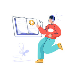 A financial planning flat illustration