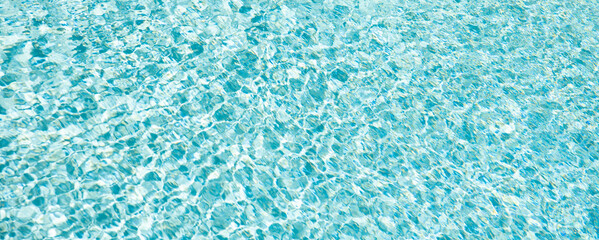 turquoise color background of swimming pool water with ripples in maldives