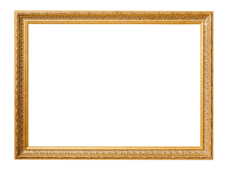 gold picture frame.
